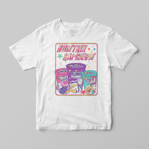 Polera Huntrix - Ramen Squad Tee Blanco